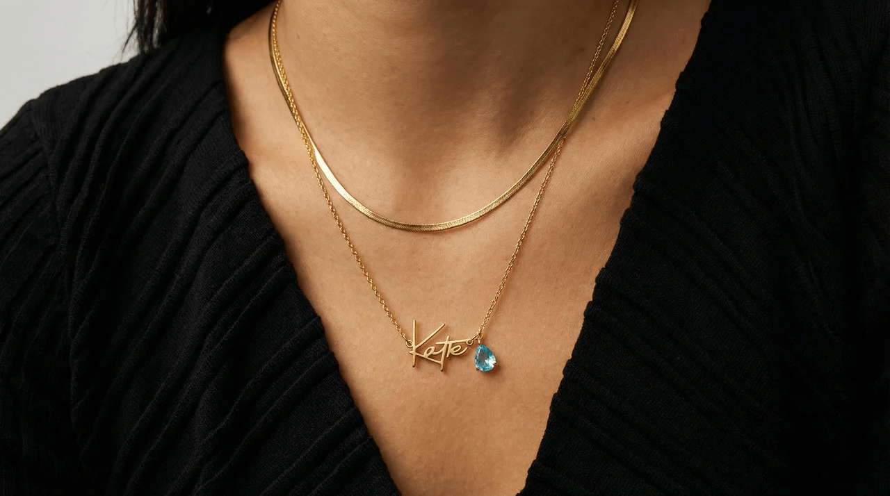 Name Necklace with 2 Names: The Complete UK Guide - Moonela UK
