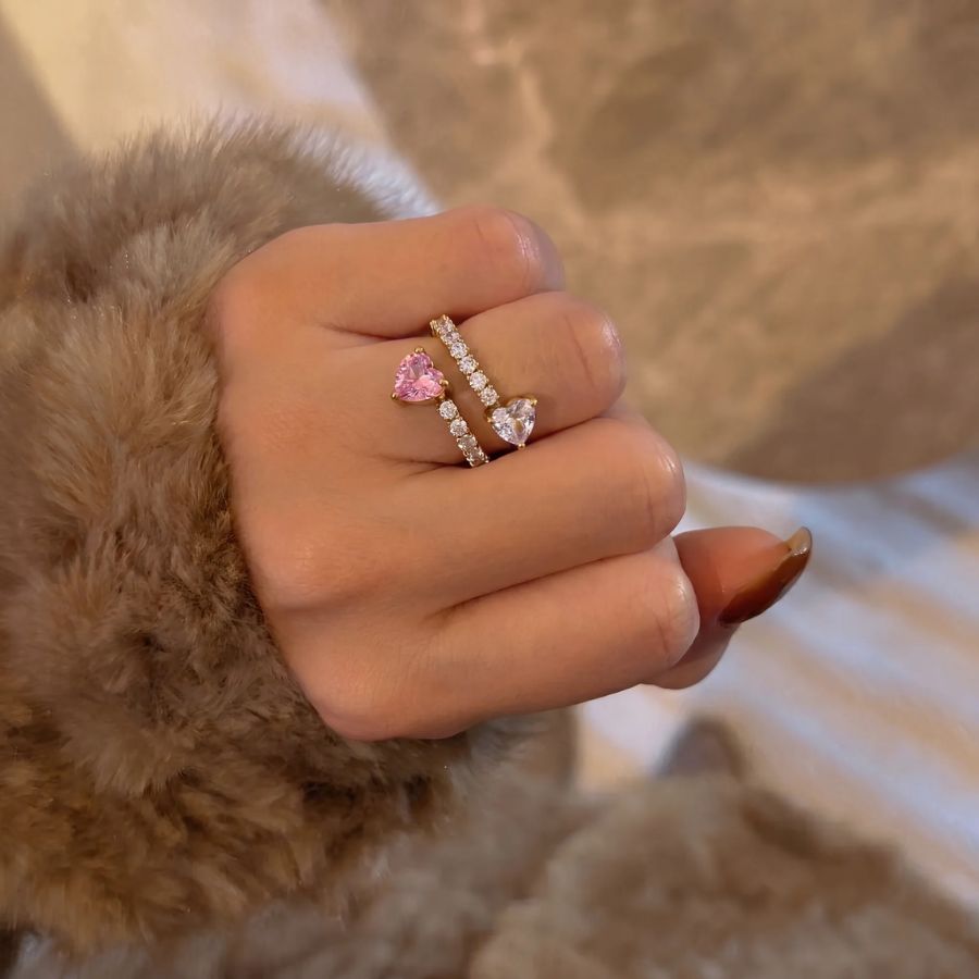 Twin Pear Ring