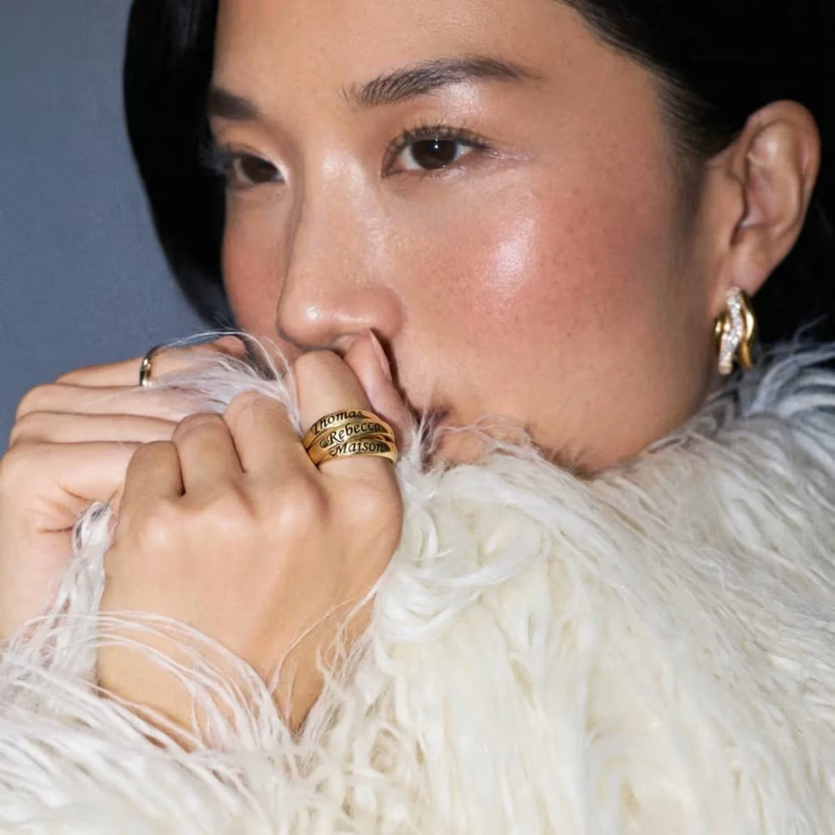 Trio Bond Custom Ring close up showing tarnish-free detail