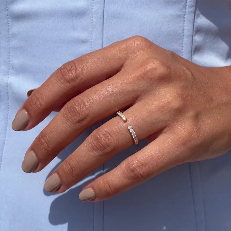 Ajustable Bague - Céleste Éclat CZ