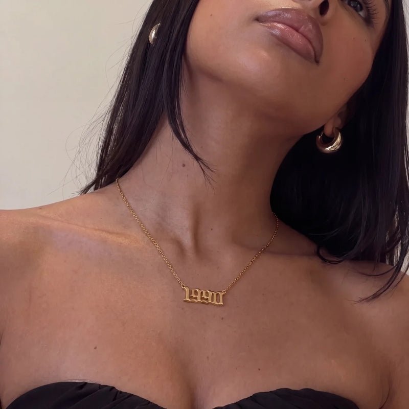 Collana Data di Nascita - Anno Oro Personalizzata