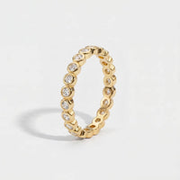 Bubble Ring - Bezel Tennis CZ