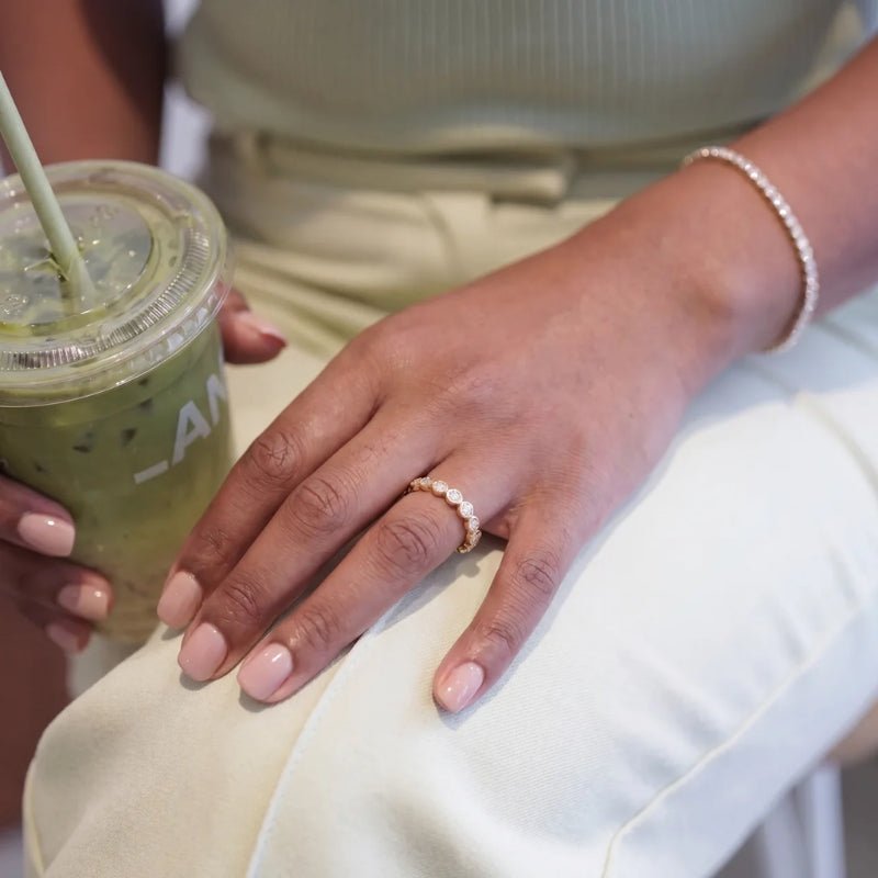 Bague à Bulle - Tennis Sertissage CZ