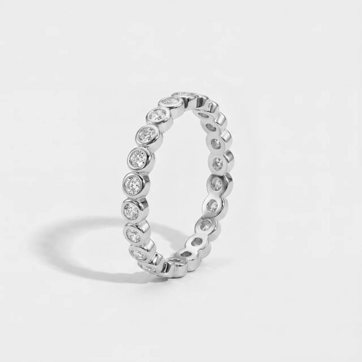 Bubble Ring - Bezel Tennis CZ