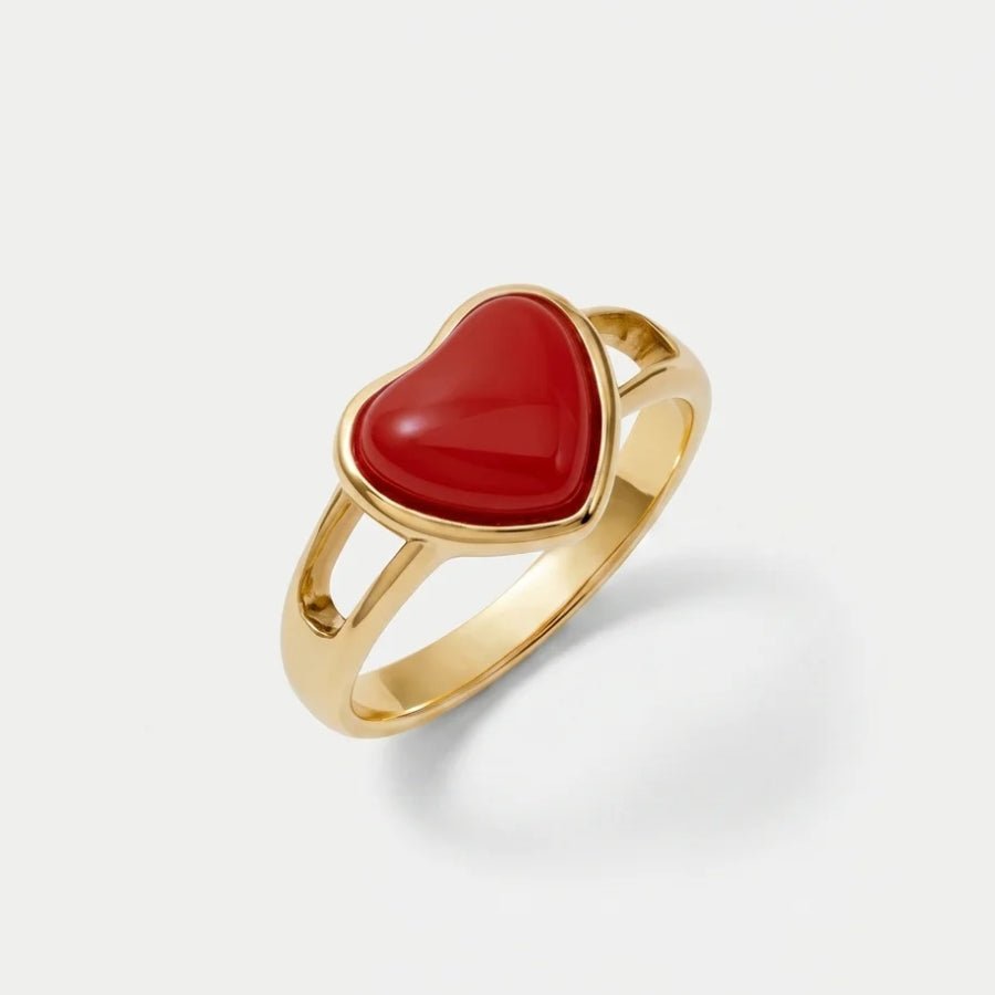 Carnelian Stone Ring – Vitality & Renewal in 18K gold