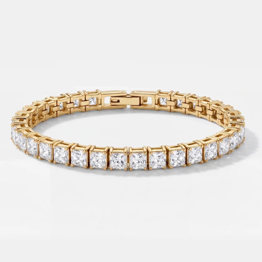 Cubic Tennis Bracelet in 18K gold or sterling silver