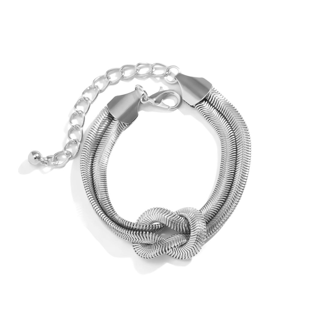 Double Knot Herringbone Bracelet - View 3