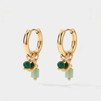 Boucles d'Oreilles Créoles à Charm - Sagesse Verte