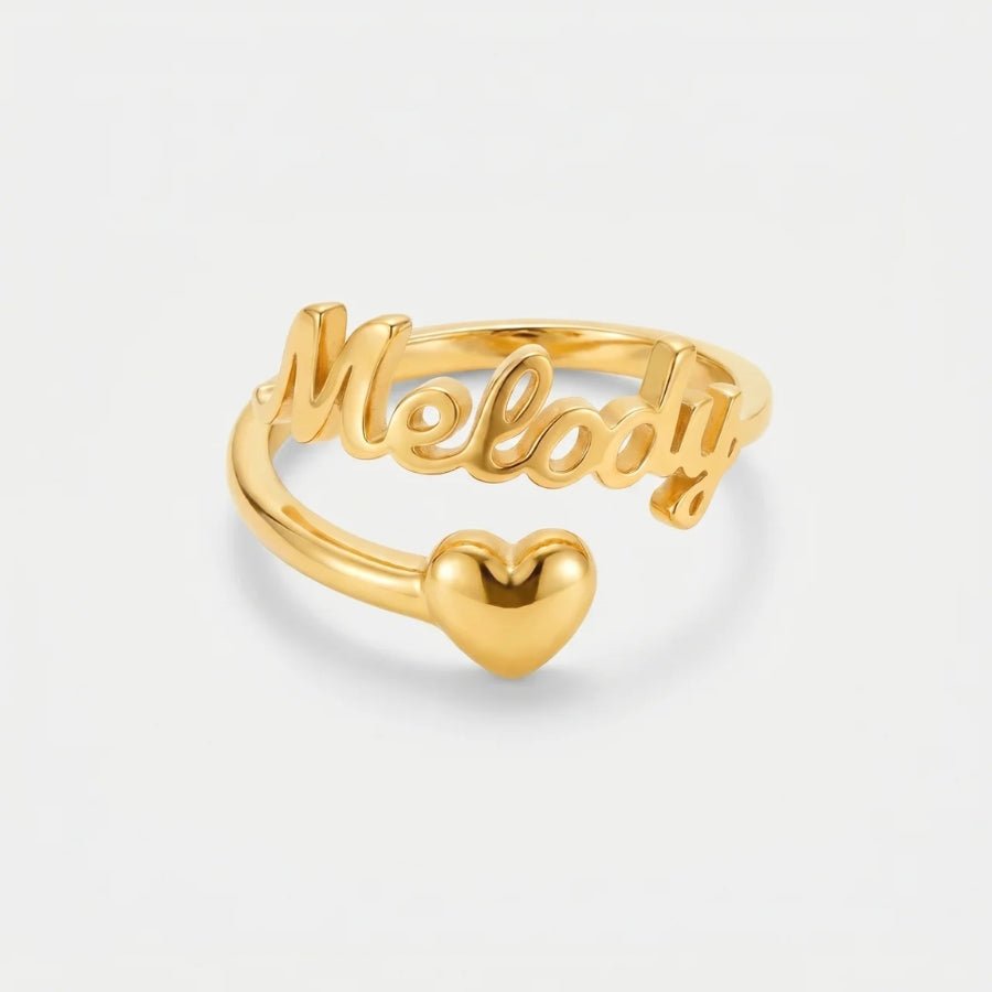Heart Custom Ring in 18K gold or sterling silver