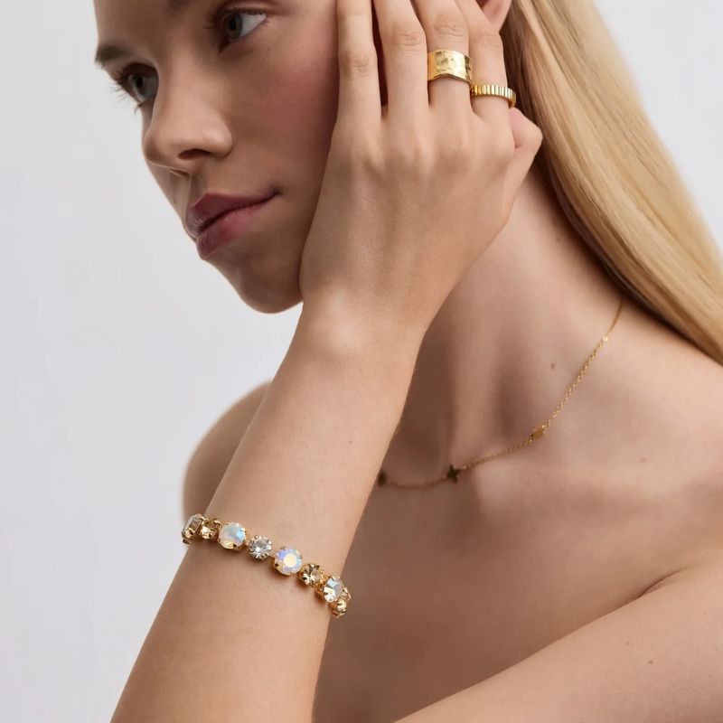 Honey Crystal Tennis Bracelet