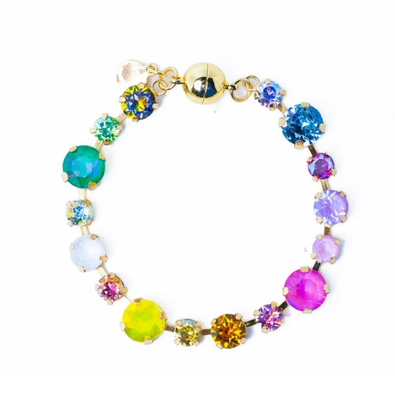 Multicolor Crystal Tennis Bracelet
