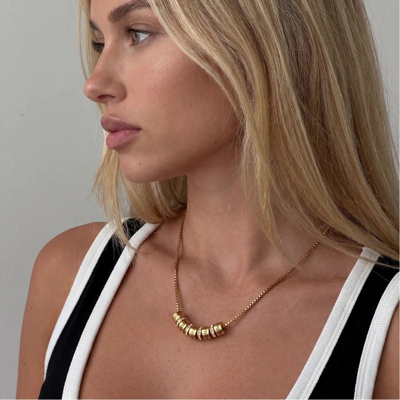 Collier Anneaux Multi-Prénoms