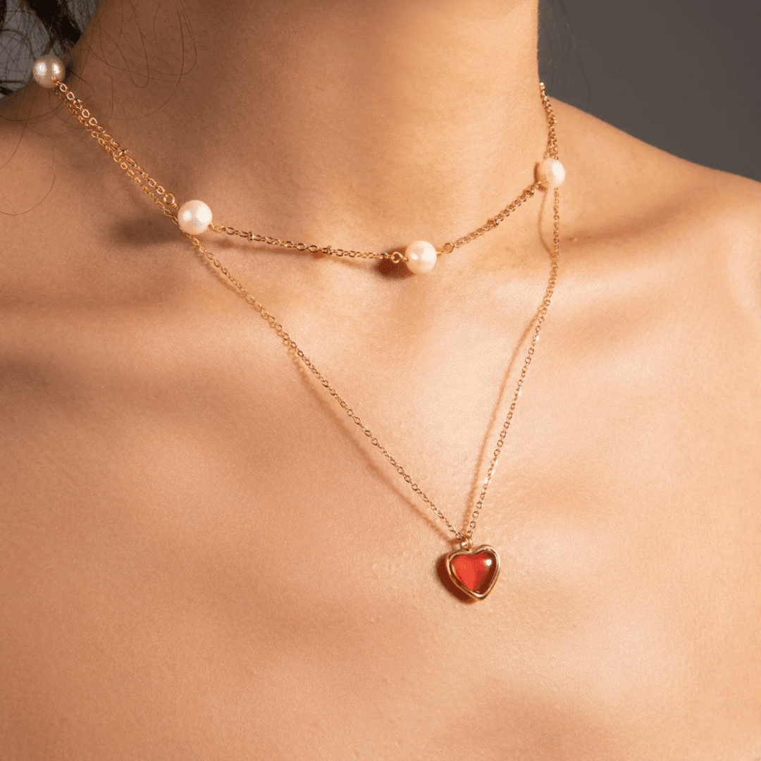 Passion Carnelian - Moonela Necklace - View 2