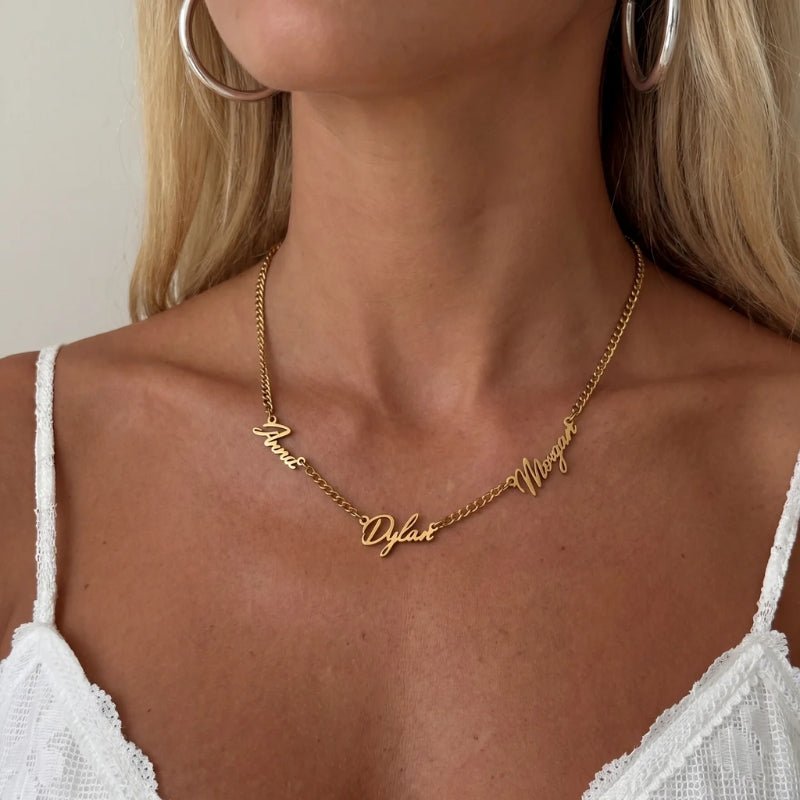 Collana 3 Nomi Personalizzata