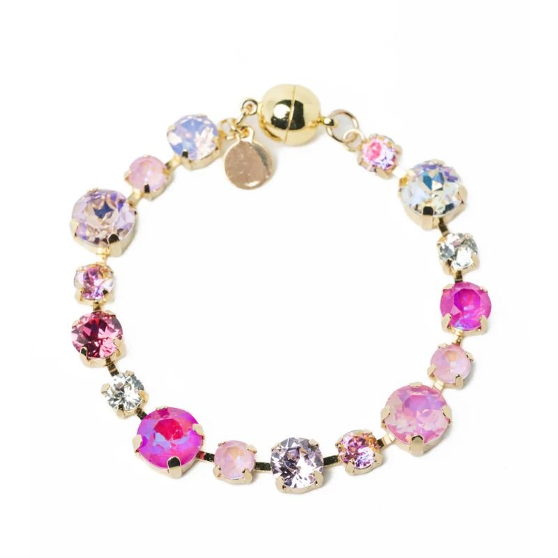 Rose Crystal Tennis Bracelet
