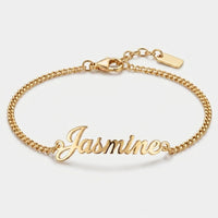 Gold Anklet - Custom Name Bracelet