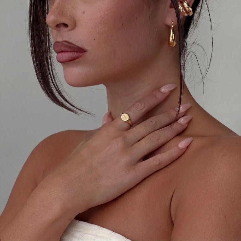Signet Bague - Gravé Année Personnalisé