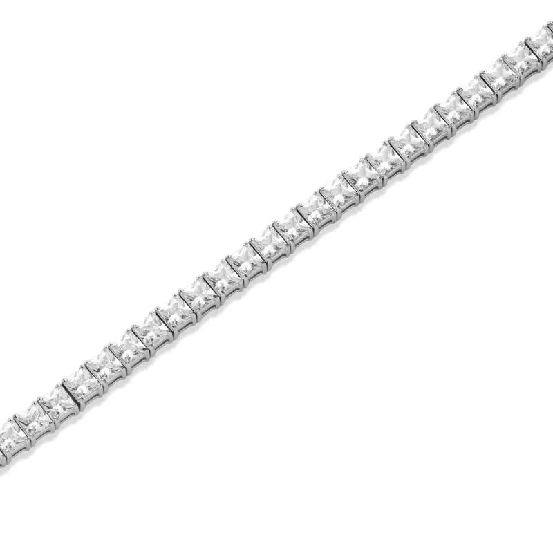 Square Cut Tennis Bracelet