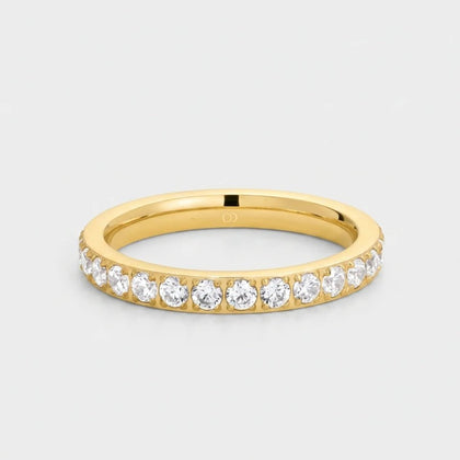 Tennis Band Ring - Half Eternity CZ