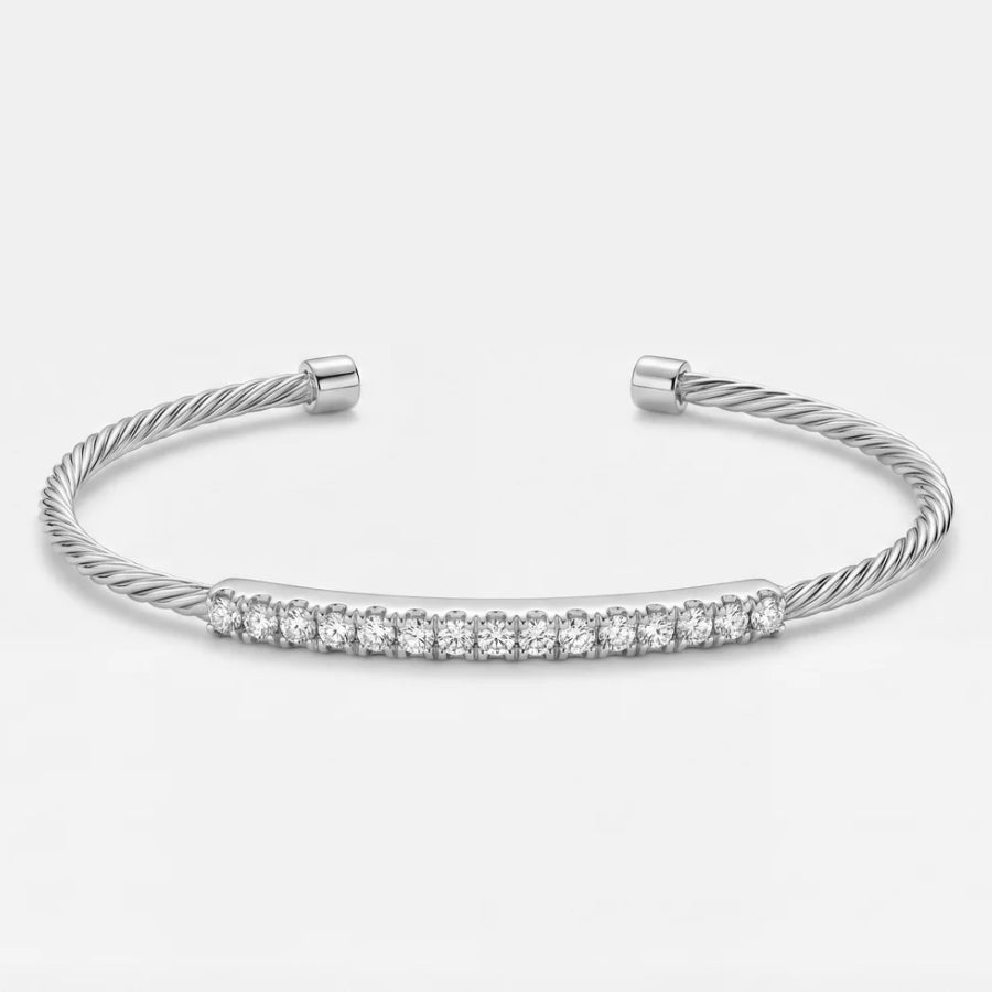 Tennis Flexi Cut Cuff Bracelet texture close-up