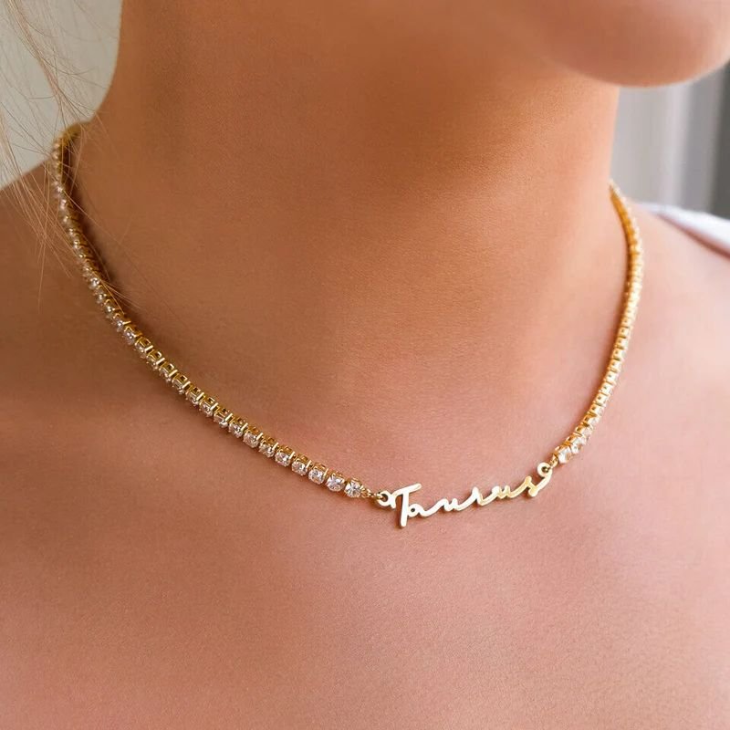 Tennis Name Necklace