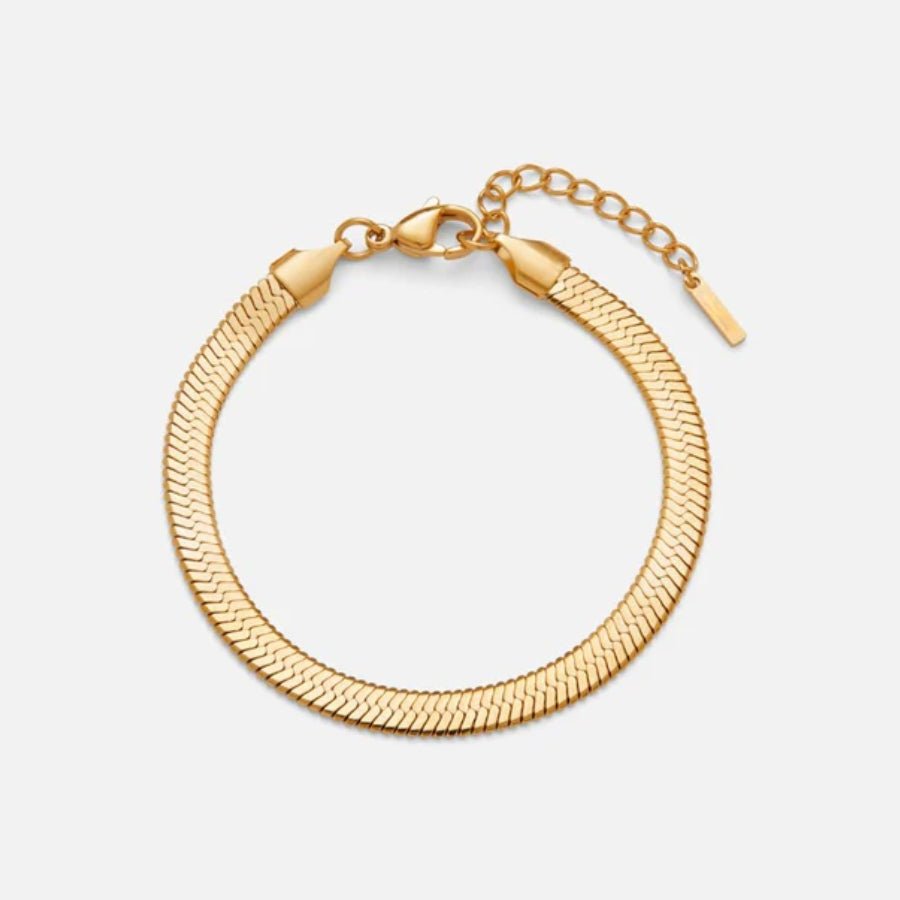The Serpent Chain Bracelet in 18K gold or sterling silver