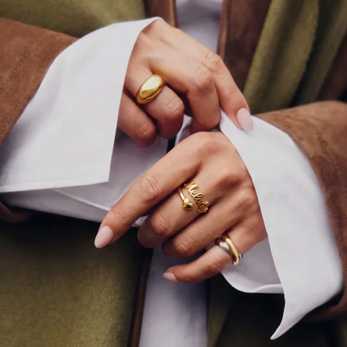Heart Ring close up showing tarnish-free detail