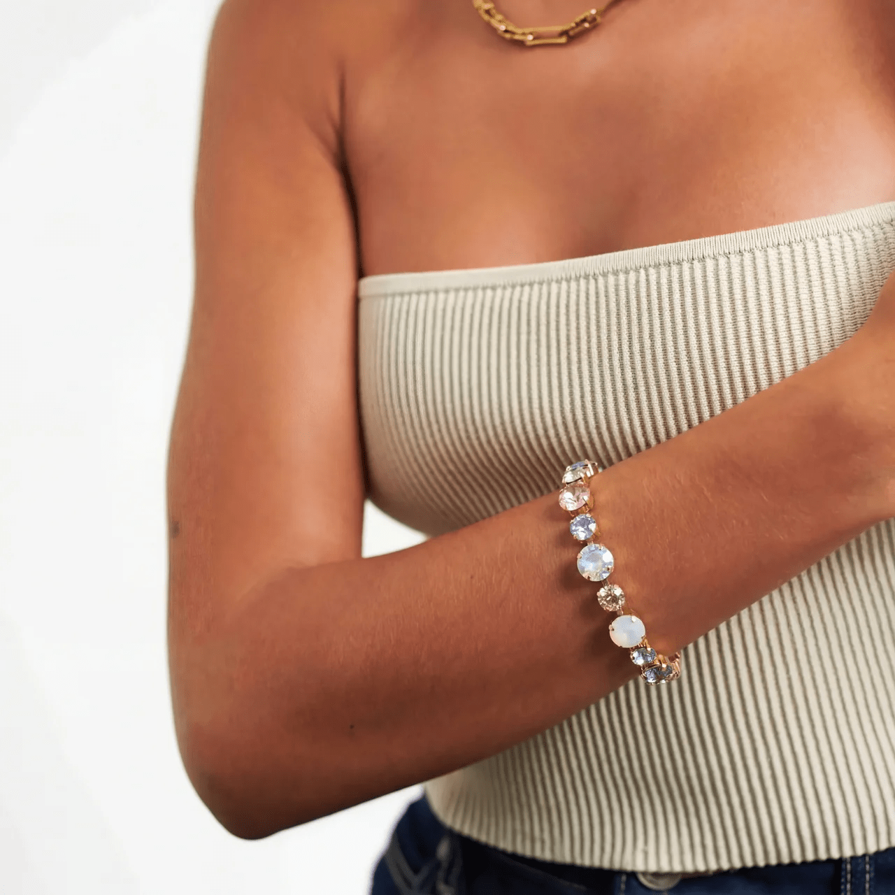 Crystal vs Diamond Tennis Bracelet: Honest Comparison - Moonela UK