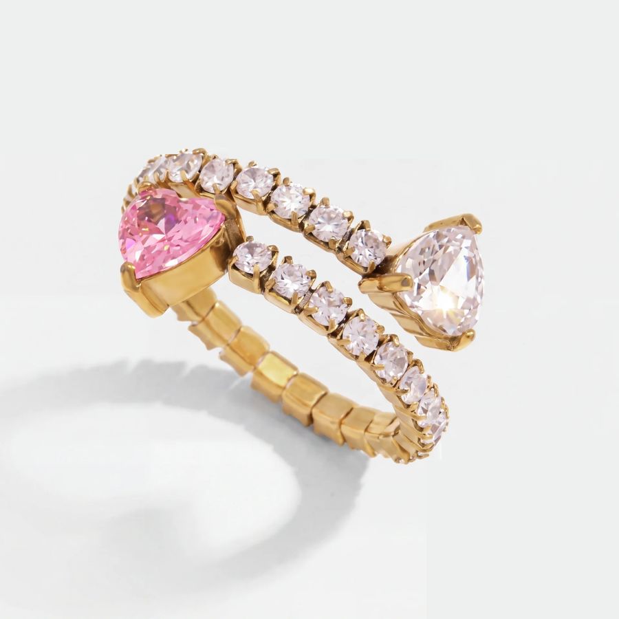 Twin Pear Ring