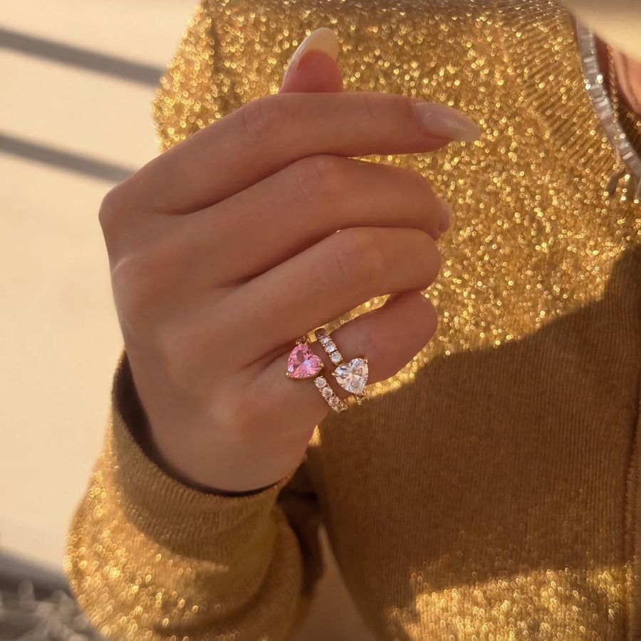 Twin Pear Ring