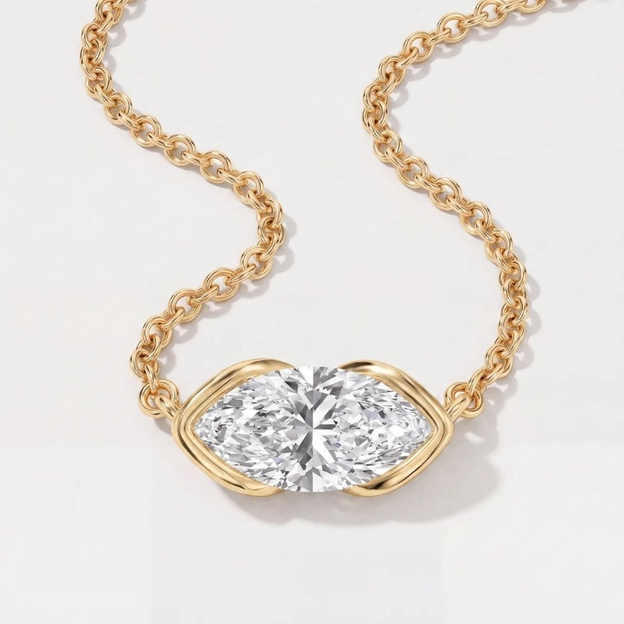 Marquise Solitaire Necklace