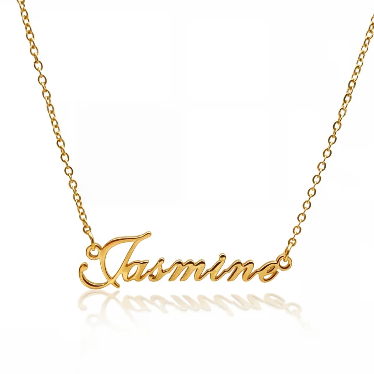 personalised Ella Name Necklace in waterproof gold