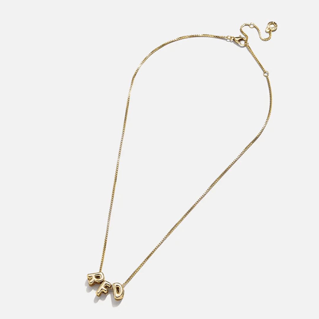 3D Bubble Name Necklace