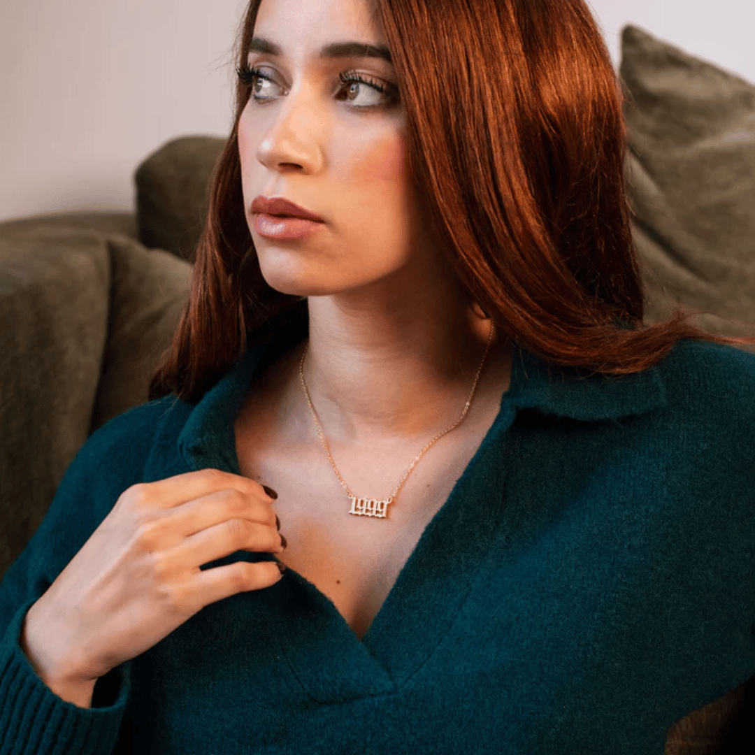 tênnis gold name necklace with zirconia – minimalist waterproof chain for women UK