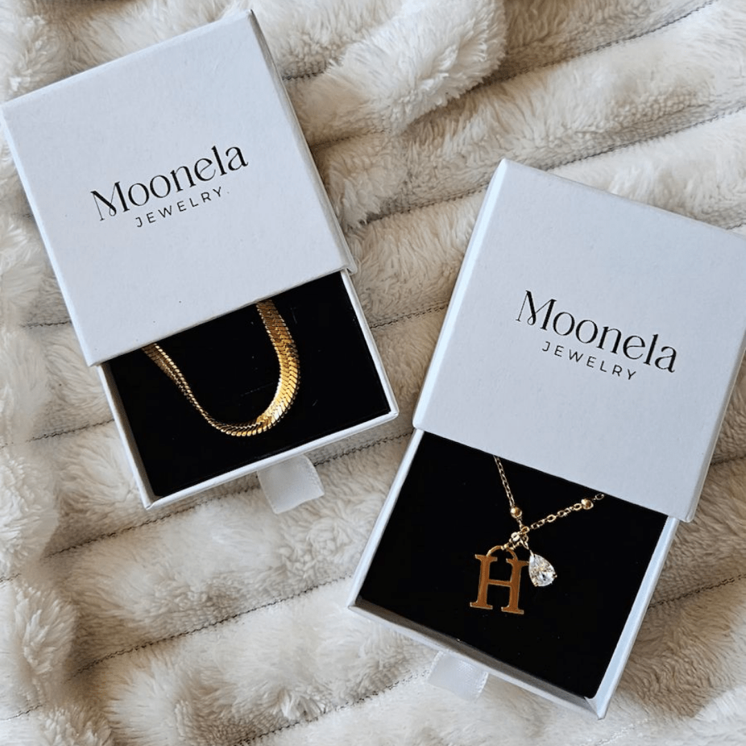 Ayla Letter & Birthstone Necklace