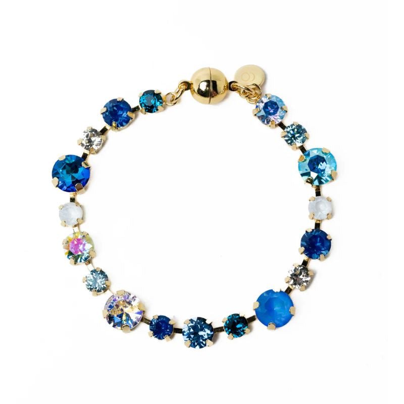 Azure Crystal Tennis Bracelet