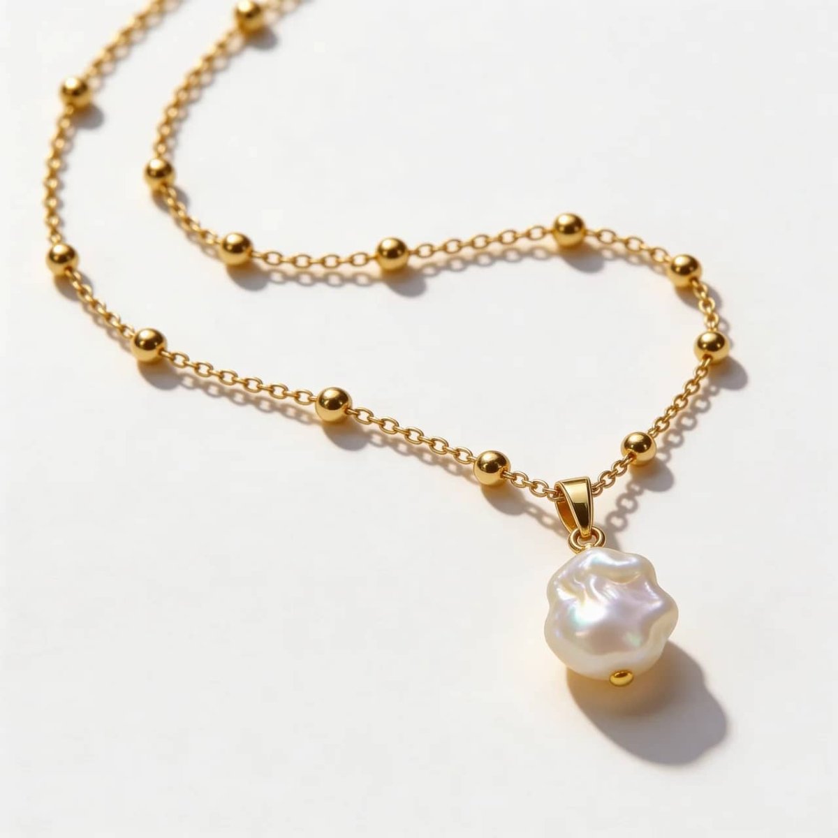 Baroque Pearl Pendant light reflection
