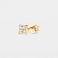 Orecchini Lobo Diamante - Clara Mini