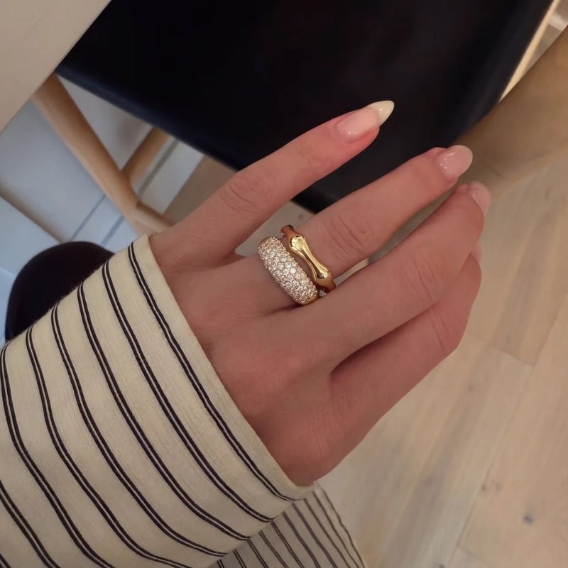 Cocktail Ring - Full Pavé Dome CZ