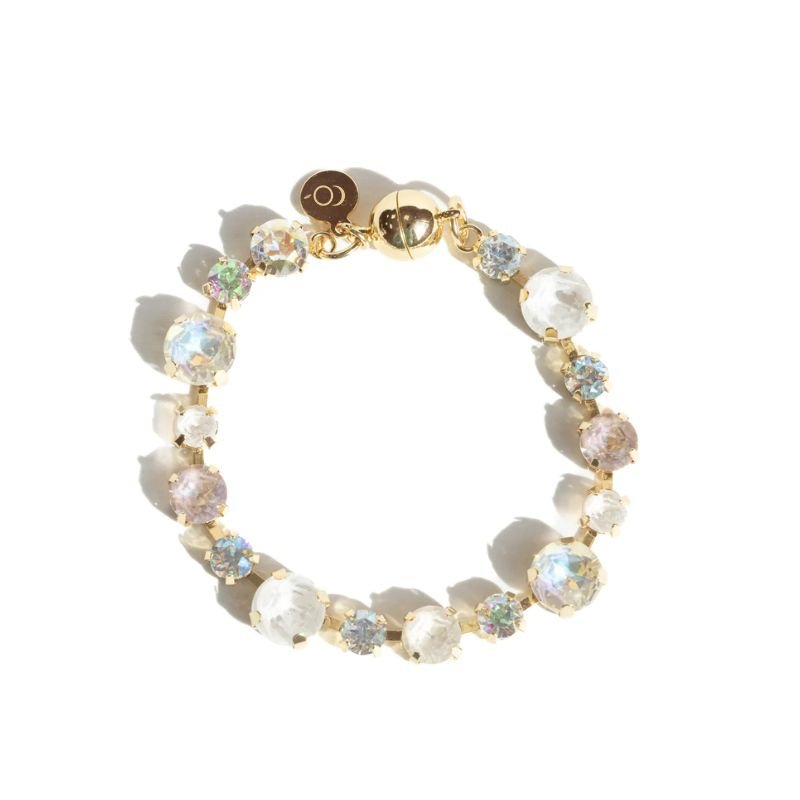 Cotton Crystal Tennis Bracelet