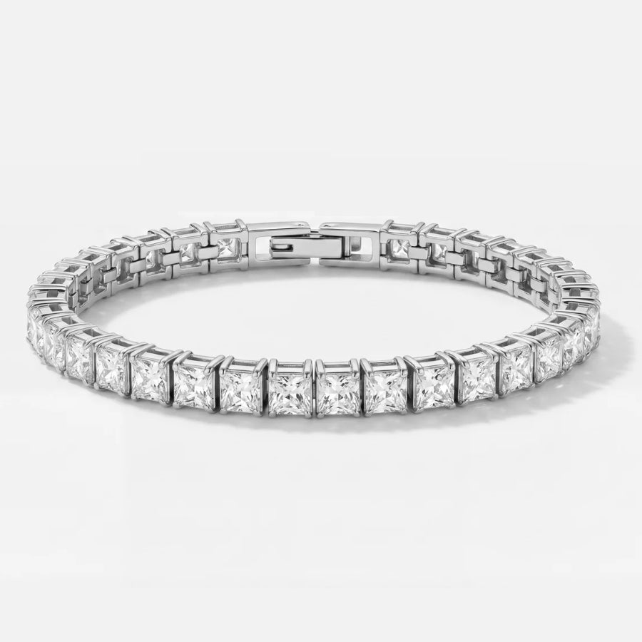 Cubic Tennis Bracelet zirconia macro detail