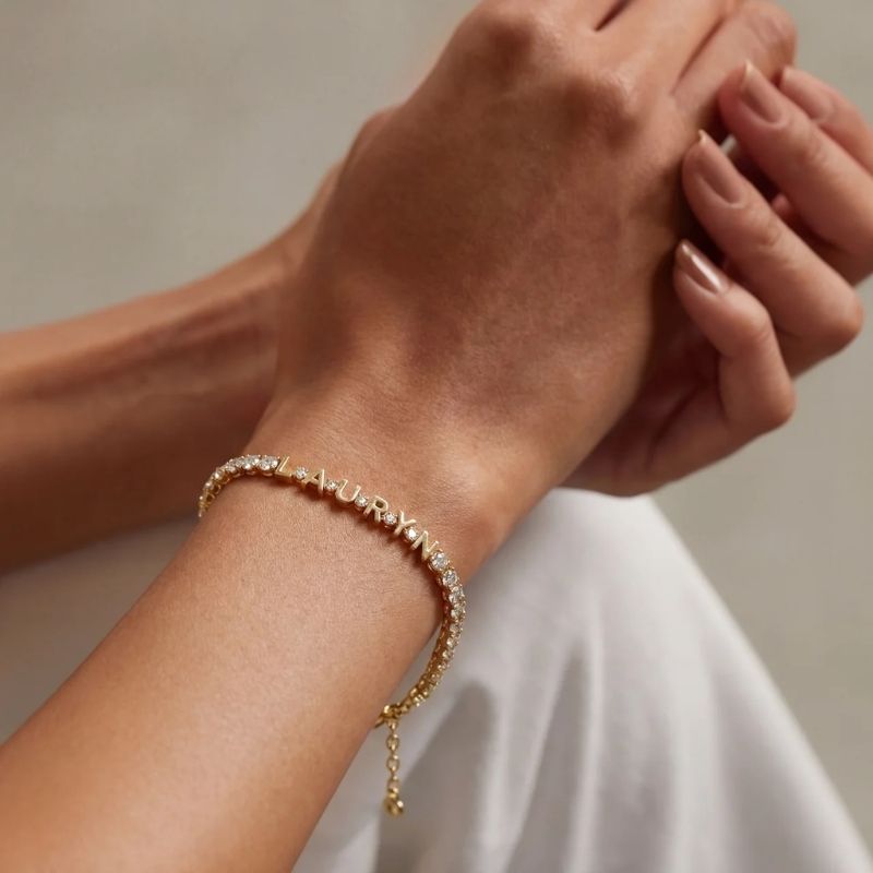 Custom Name Tennis Bracelet