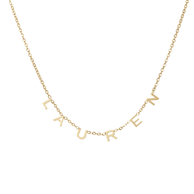 initial letter necklace anniversary gift gold UK