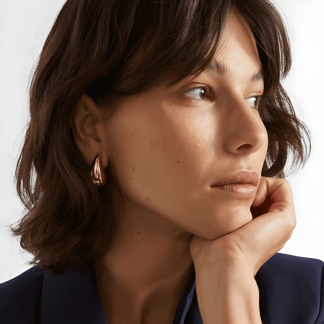 Drop Stud Earrings - View 2