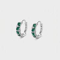 Silver Emerald Earrings - Wisdom