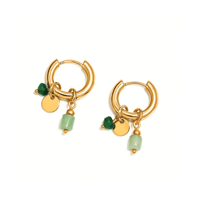 Wisdom Charm Earrings gold godmother gift
