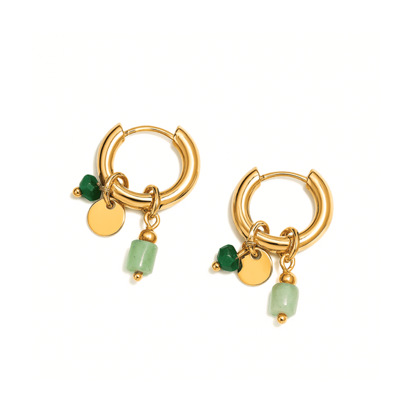 wisdom charm earrings gold drop elegant godmother gift symbolic jewellery