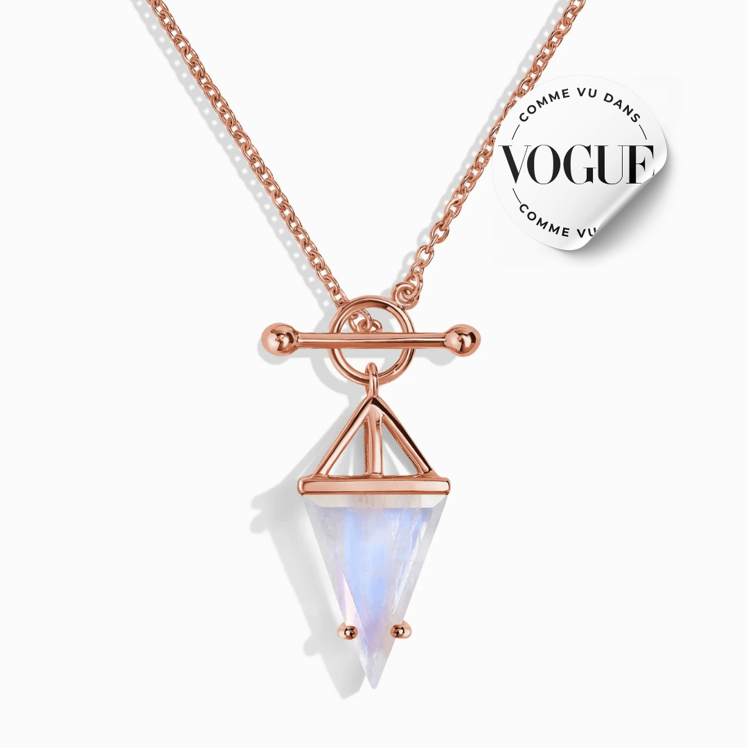 Elegante collana a forma di luna – Edizione Moonela