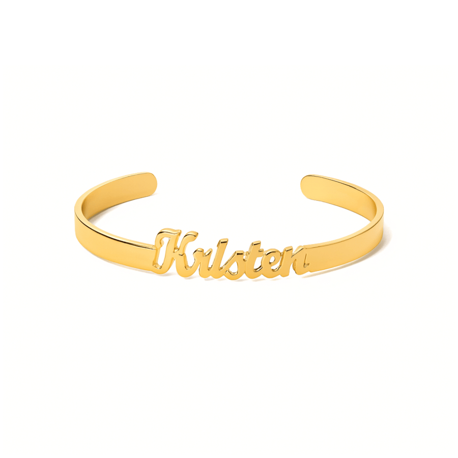 eternal bond bracelet personalised engraved gold waterproof bracelet Moonela UK