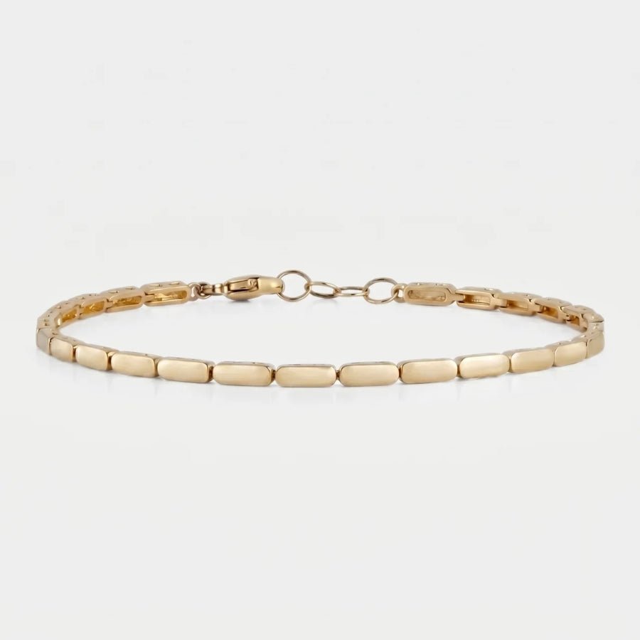 Gold Bar Bracelet in 18K gold or sterling silver